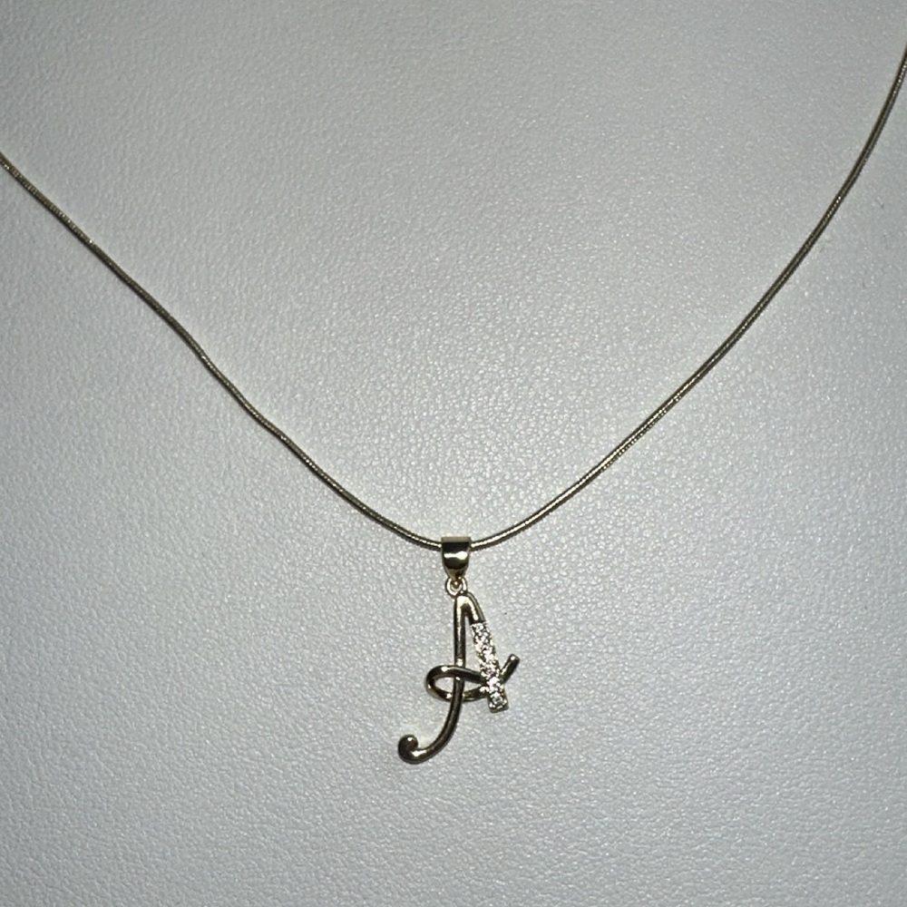 “A” Initial Necklace